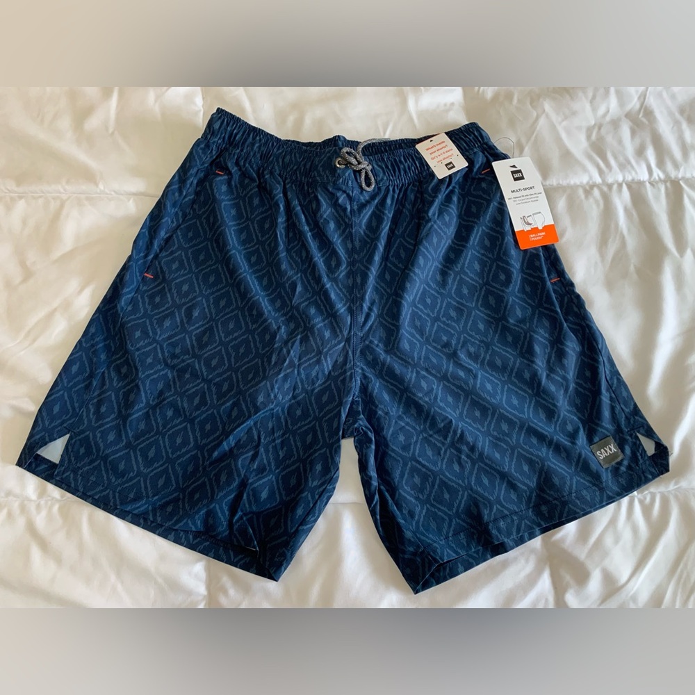 NEW SAXX BALLPARK POUCH MULTI SPORT 2N1 Shorts Size Medium